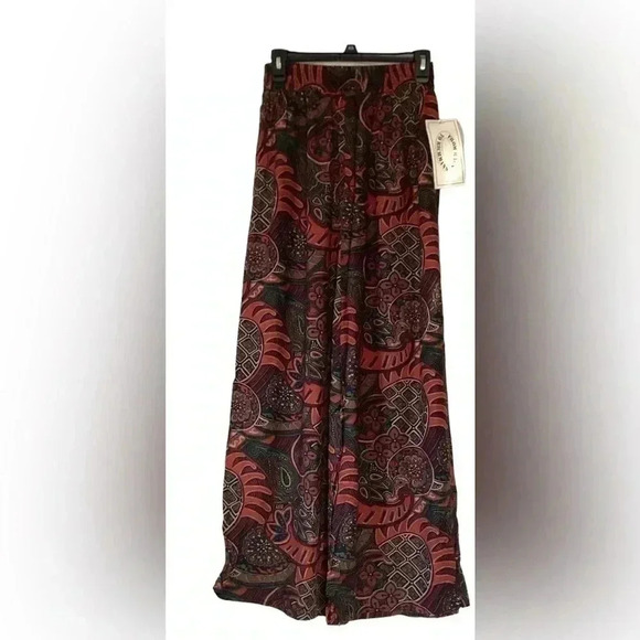 From Rags to Richmans NWT Wide leg Contemporary Paisley Pants size Large - Picture 5 of 7